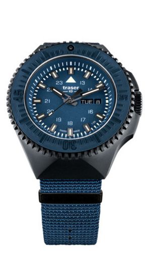 Швейцарские тактические часы Traser P69 Black Stealth Blue 109856