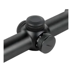 Прицел оптический BRITE LPVO 1-8X24 IFR - крупный план барабанчиков ввода поправок с закрытыми крышками