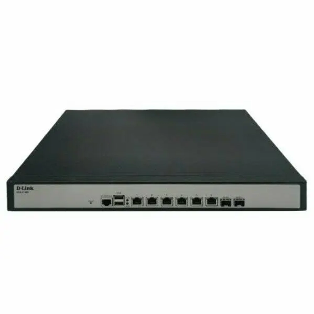 Сетевое оборудование D-Link DSA-2108S A1A Сервисный маршрутизатор с 6 настраиваемыми портами 10 100 1000Base-T и 2 портами 1000Base-X SFP