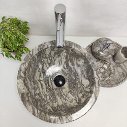 Раковина из мрамора Bowl Doreng Marmo BM-80965 40x40x15 из натурального камня