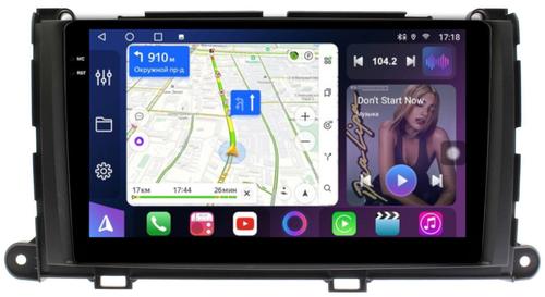 Магнитола для Toyota Sienna 3 2010-2014 - FarCar S400-TS18 монитор 9.5" QLED на Android 14, CarPlay, 4G SIM-слот