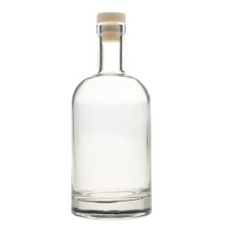 Бутылка графин 0,375 л "Bottle" стекло со стекл. пробкой крышкой d 7,7 см h19 см P.L.