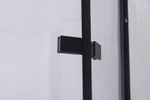 Душевое ограждение Niagara Nova NG-6814-08ВLACK (100х100х195) квадрат,черный,двери распашные,стекло прозрачное,1 место