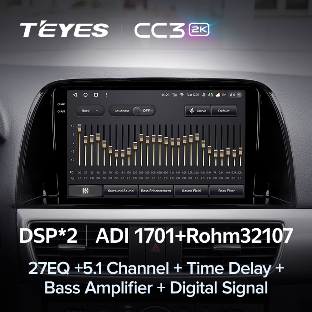 Teyes CC3 2K 9"для Mazda CX-5 2012-2015