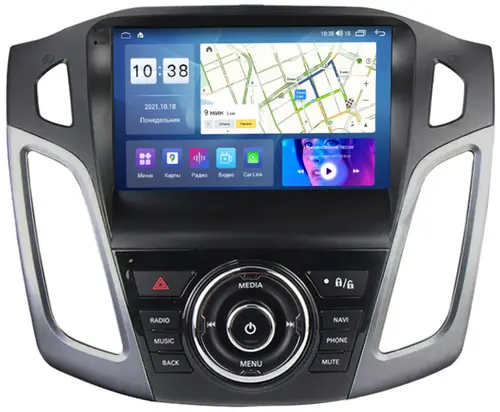 Магнитола для Ford Focus 3 2011-2019 - Parafar PF155LUX1U2K на Android 13, Быстрая, QLED+2K, CarPlay, 4G SIM-слот