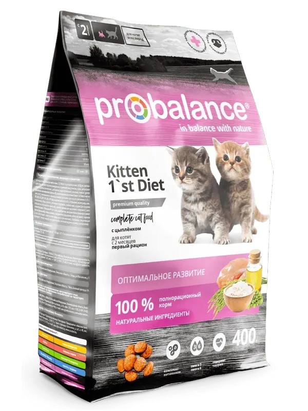 Сухой корм ProBalance 1'st Diet для котят с цыпленком