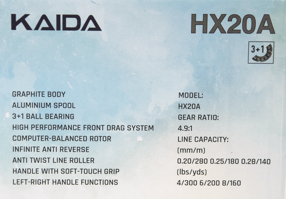Безынерционная катушка 2000 Kaida HX20A (4+1BB, мет.шпуля)