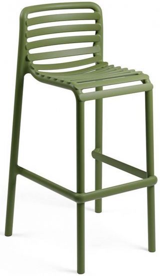 Стул барный Doga Stool пластиковый Nardi Италия цвет зеленый