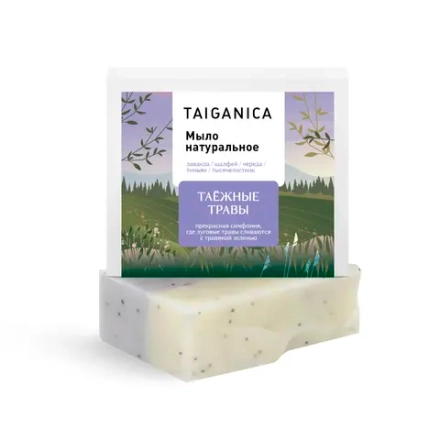 Мыло натуральное "Таёжные травы", ТМ TAIGANICA