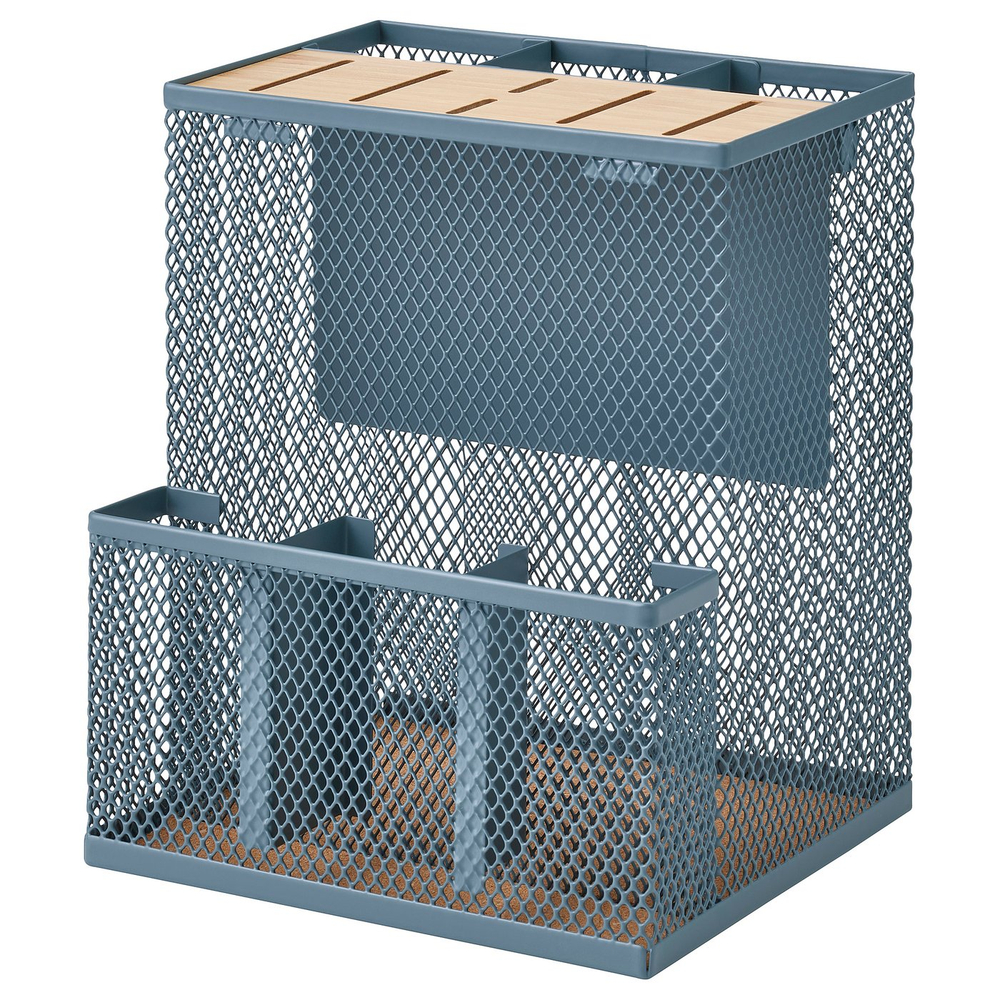 IKEA VIMPELFISK  (ИКЕА ВИМПЕЛФИСК)  -  Подставка для ножей - бамбук/серо-бирюзовый