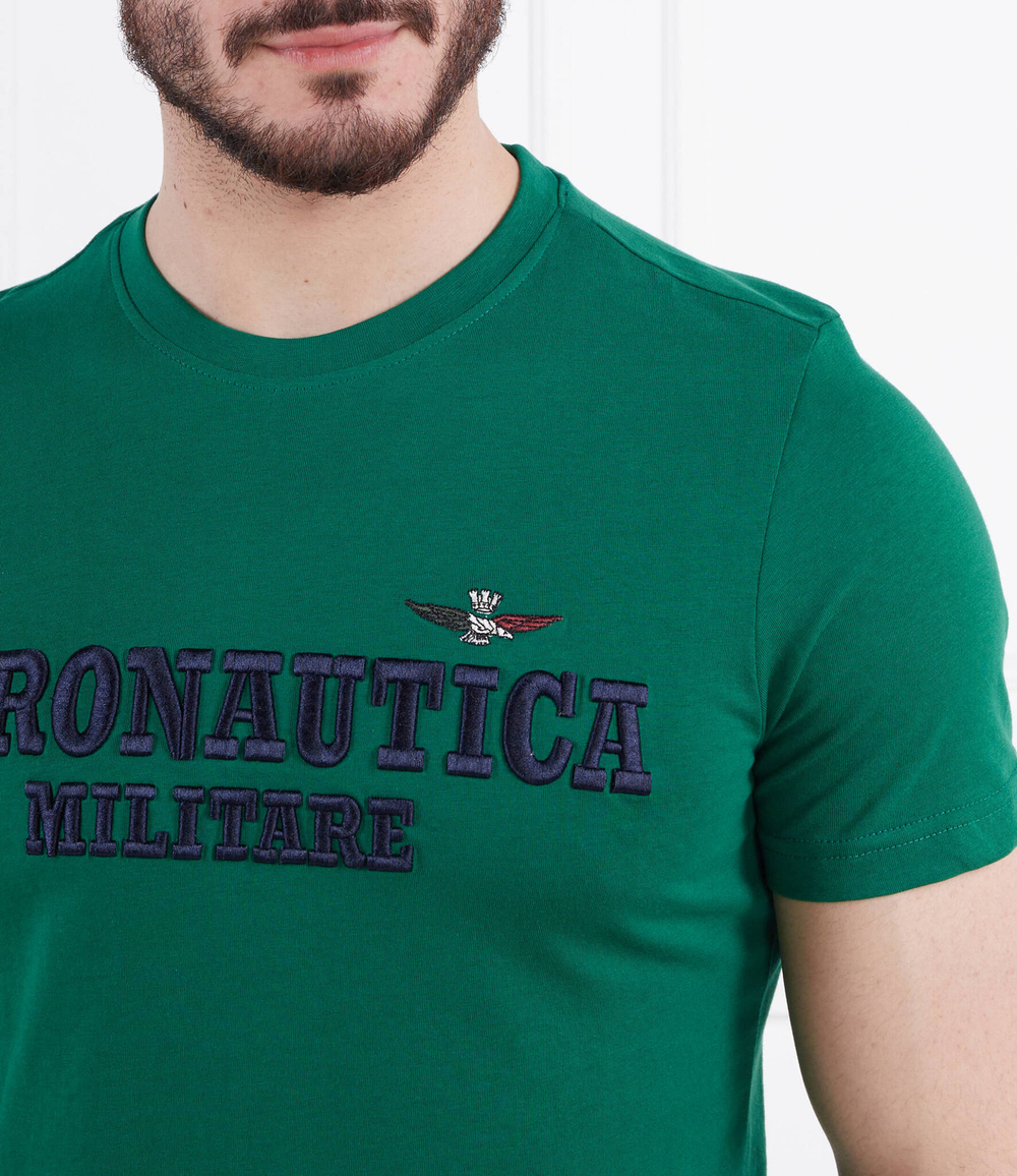 Футболка Aeronautica Militare - зеленый(TS2077J538)