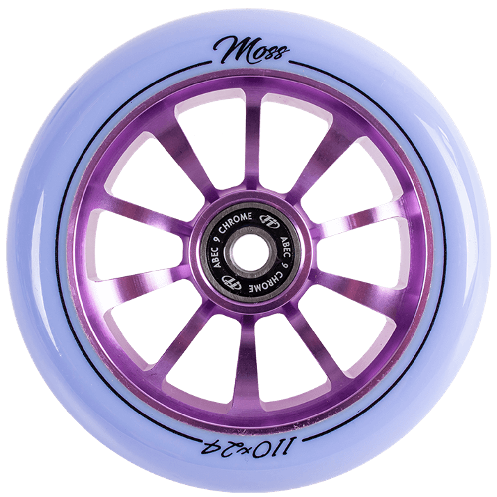 Комплект колес Tech Team 110мм, Moss, purple