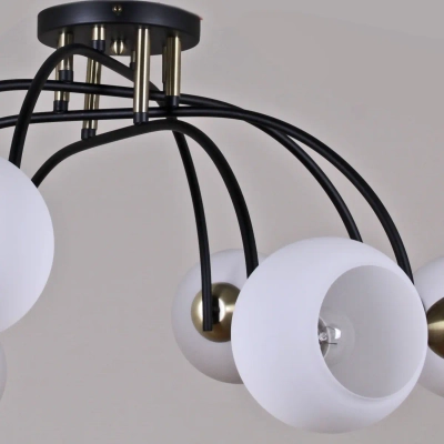 IL0250-8CSQ-79 BK AB светильник потолочный ILLUMICO, E27х8