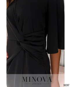 Платье 3136В-черный Minova