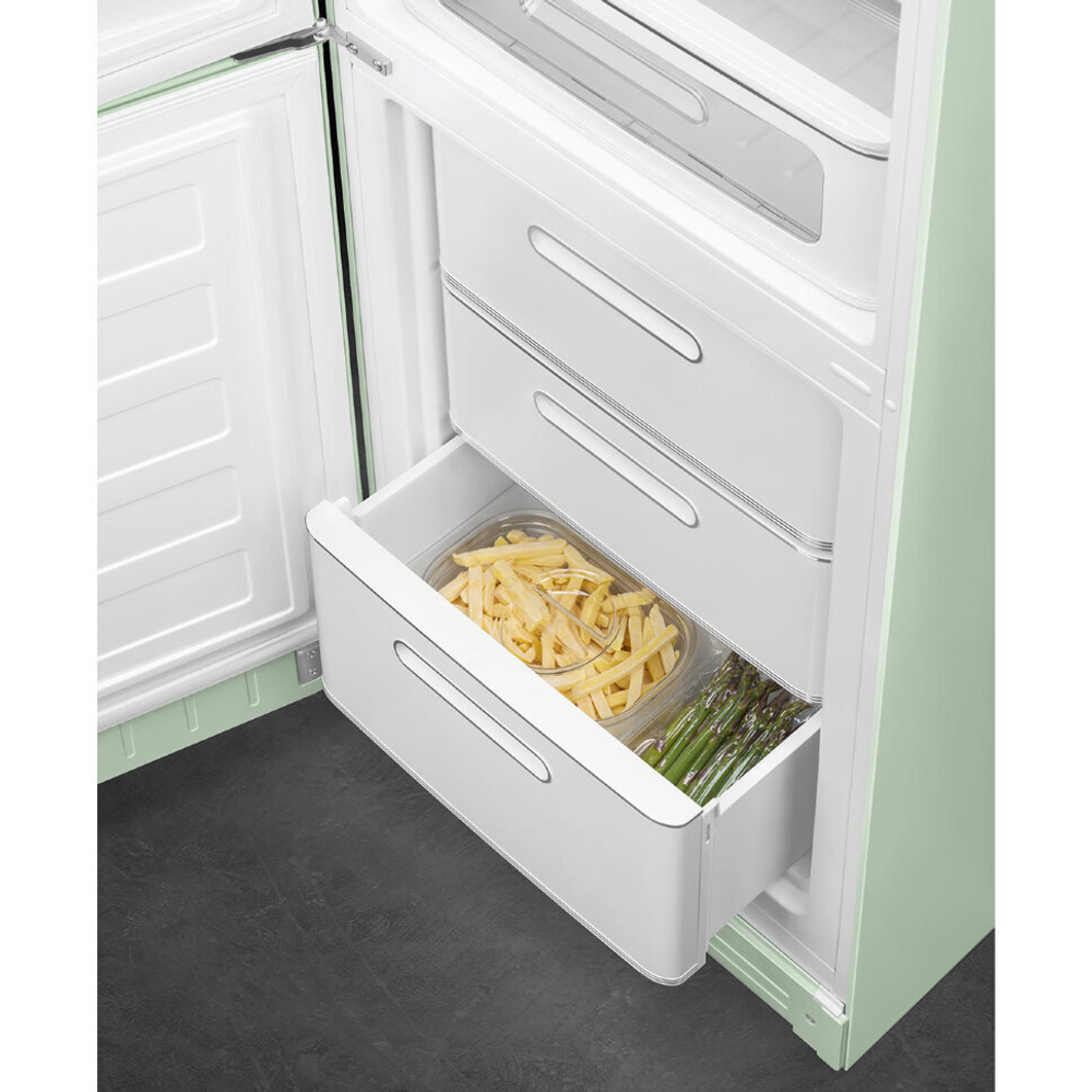 Отдельностоящий двухдверный холодильник Smeg FAB32LPG5