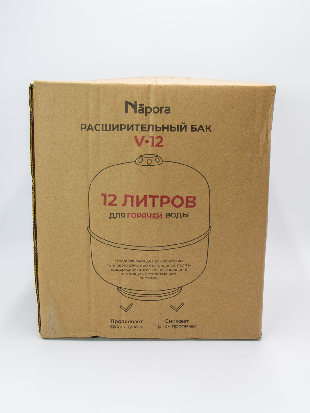 Расширительный бак вертикальный Napora 12 л (V-12 RED)