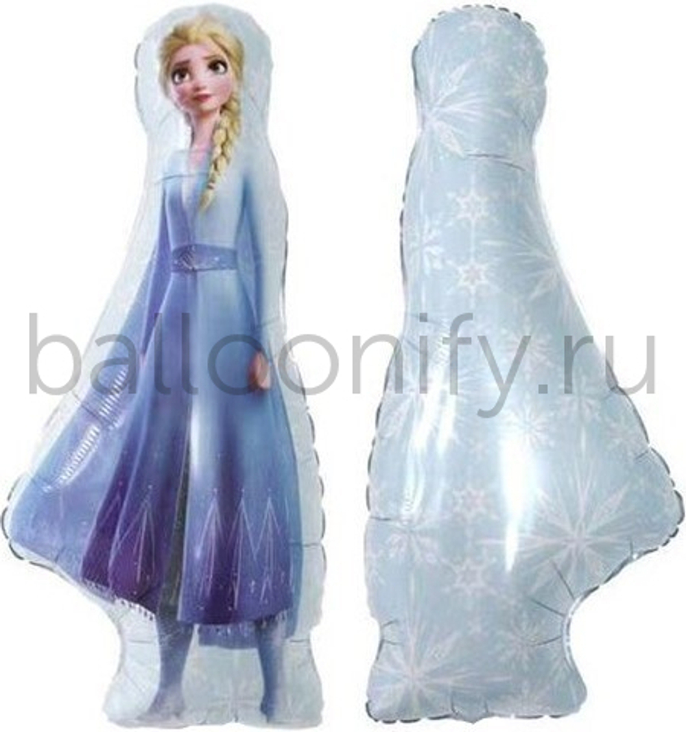 Шар (35''/89 см) Фигура, Холодное сердце, Эльза, 1 шт.