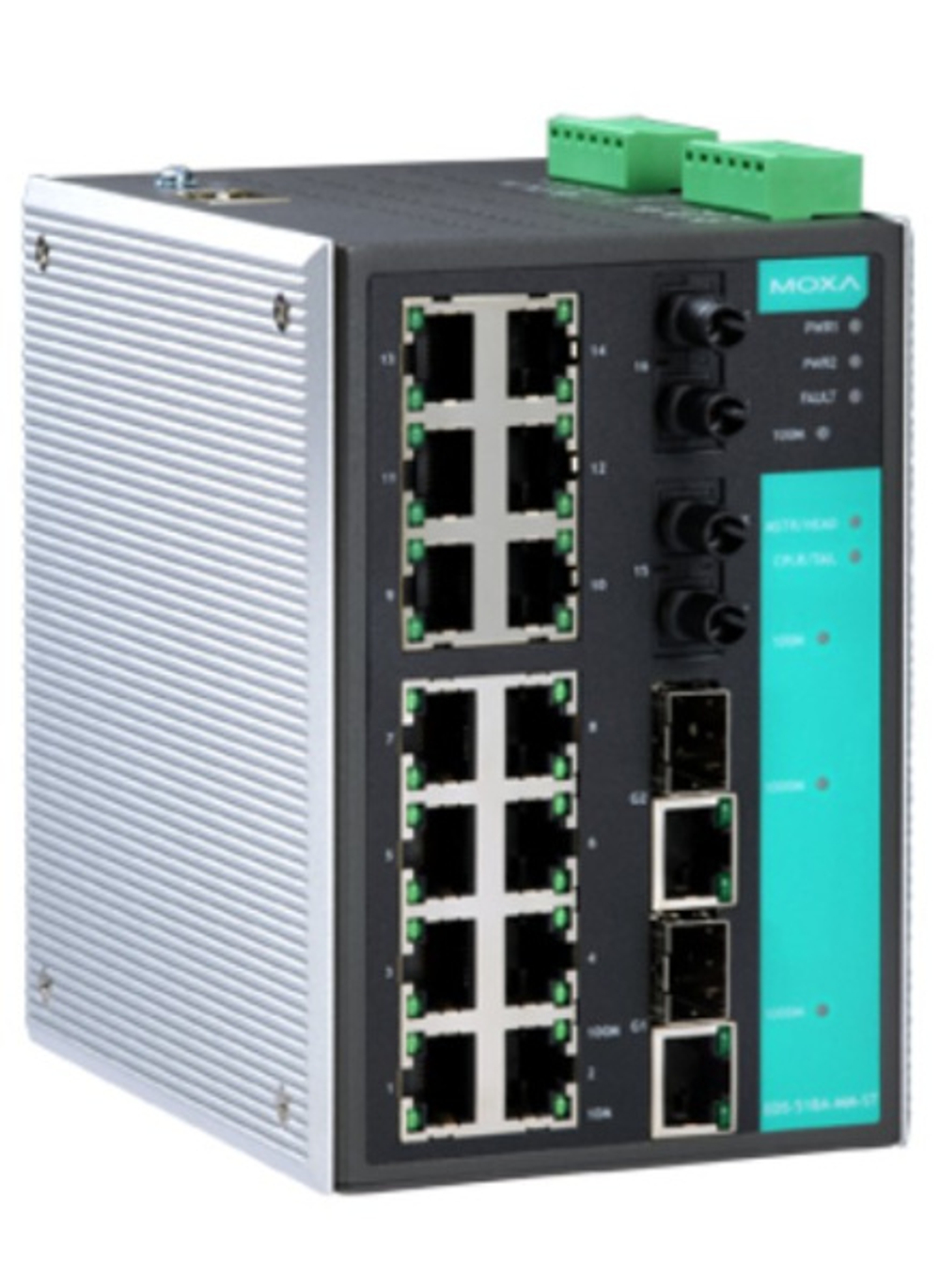 Коммутатор управляемый MOXA EDS-518A-MM-ST