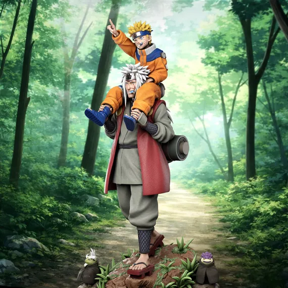 Jiraiya x Naruto - Naruto