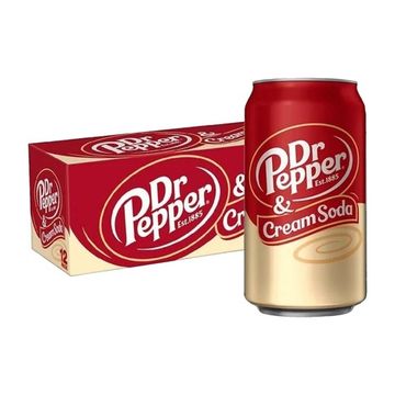 Газированный напиток Dr Pepper & Cream Soda со вкусом крем-соды, 355 мл (США) СКИДКА
