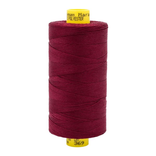 Нитка Gutermann Mara 70 (700 метров), 1 кат., для плотных тканей | 369 винный