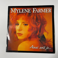 Винтажная виниловая пластинка Mylene Farmer Ainsi Soit Je 7 дюймов (маленькая пластинка) (Франция 1988)