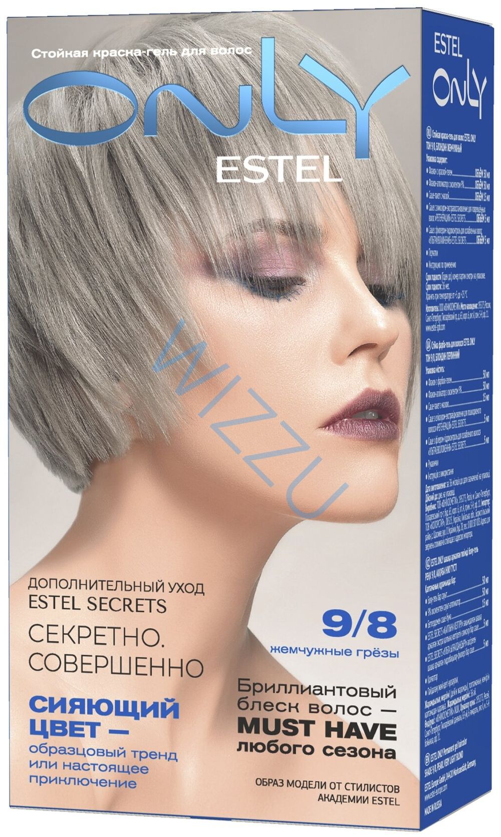 Стойкая краска-гель  для волос ESTEL ONLY тон 9/8 Блондин жемчужный 125мл/10