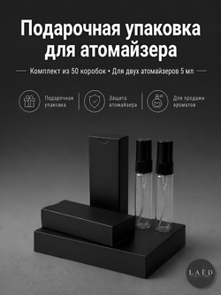 Коробка подарочная для атомайзера до 10 мл, упаковка для пробников духов и парфюмерии, 5 шт