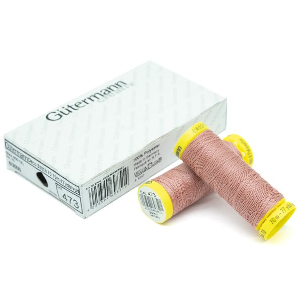 Нитки отделочные Gutermann Deco Stitch 70 (70 метров), 5 кат. | 473 пудрово-розовый