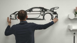 Панно автомобиль "Porsche"