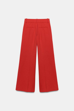 ZARA ШИРОКИЕ БРЮКИ — ZW COLLECTION, КРАСНЫЙ