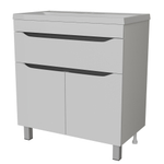Тумба д/ванной "Лайн-80"  под раковину Фостер 80 (Kirovit)/Фэст-80 (Sanita Lux) (ПВХ)