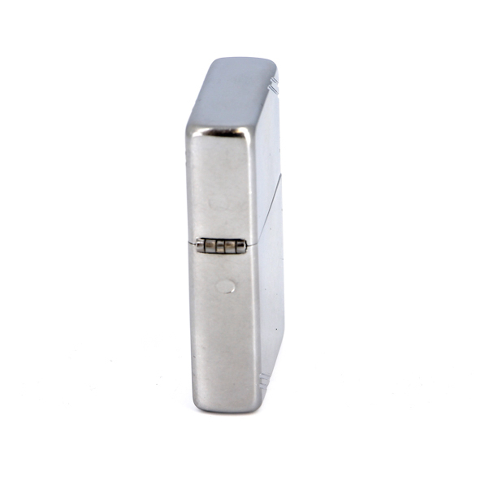 Зажигалка Zippo Replica с покрытием Street Chrome, латунь/сталь, серебристая, матовая, 36x12x56 мм