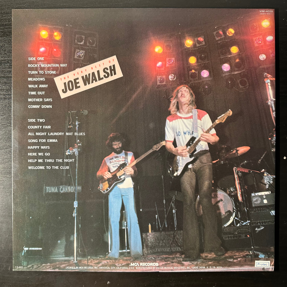 Joe Walsh ‎– The Very Best Of Joe Walsh (Япония 1979г.)