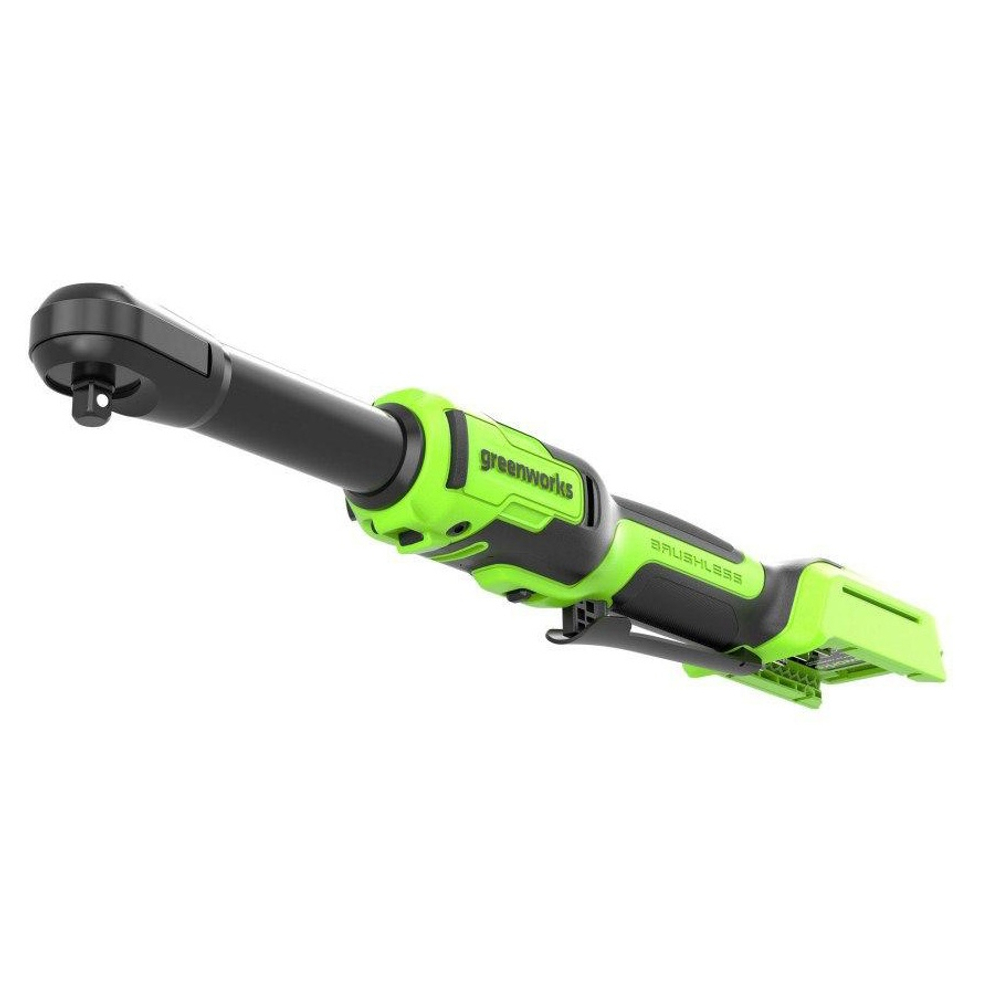 Гайковерт-трещотка удлиненная аккумуляторная Greenworks 24V, 1/2, бесщеточная, без АКБ и ЗУ