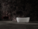 Ванна Солид Серфейс (Solid Surface) Vincea VBT-6S03MW, 1700*800*630, белый матовый, щелевой перелив,