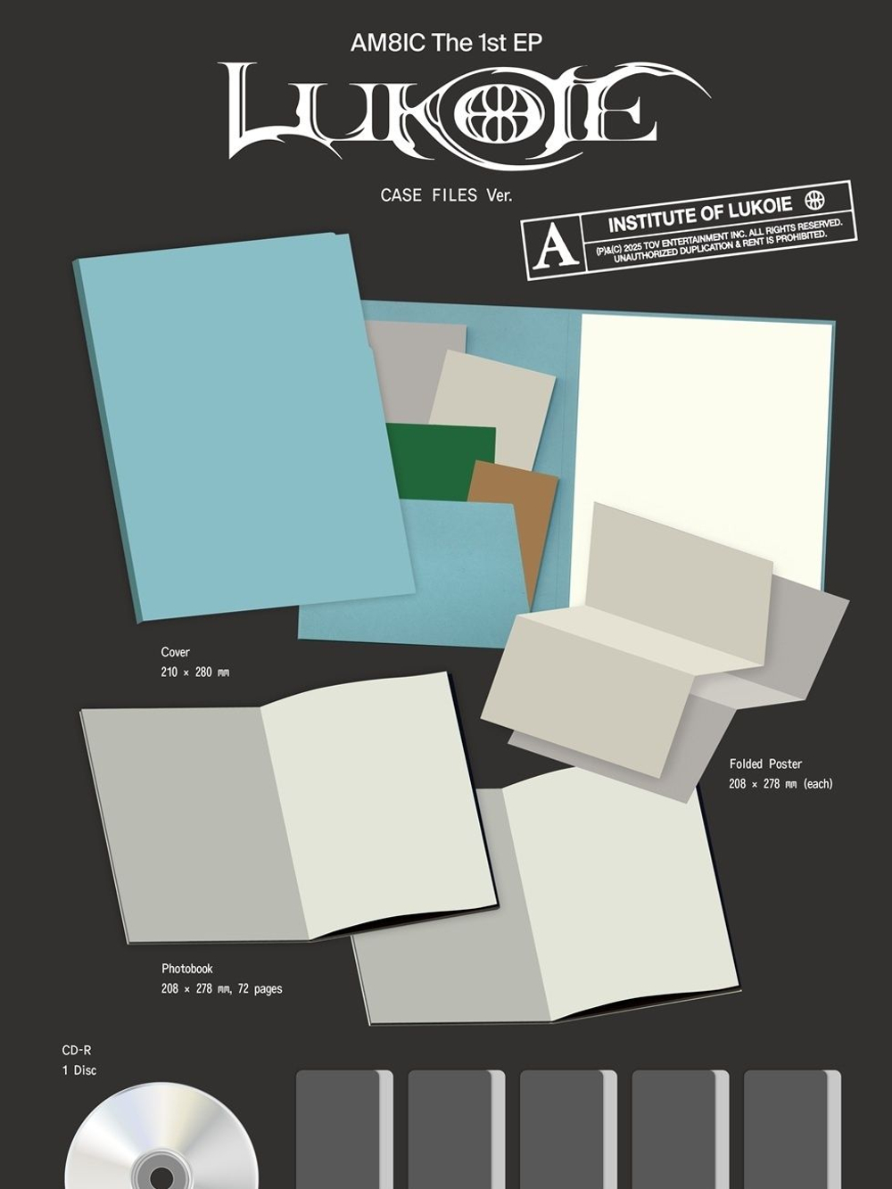 Альбом AM8IC - LUKOIE The 1st EP Album CASE FILES Version