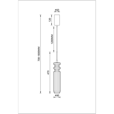 Подвесной светильник Arte Lamp CRYSTAL A2942SP-1BK, 1хLED