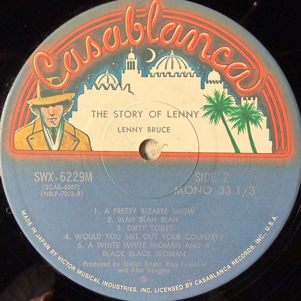Lenny Bruce ‎– The Story Of Lenny Bruce (Япония 1975г.)