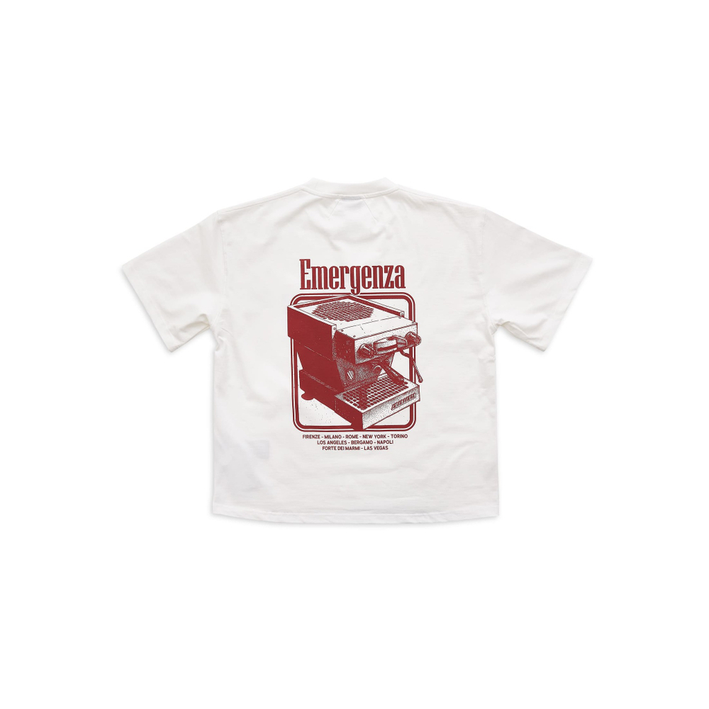 COFFEE CROPPED T-SHIRT OVERSIZED