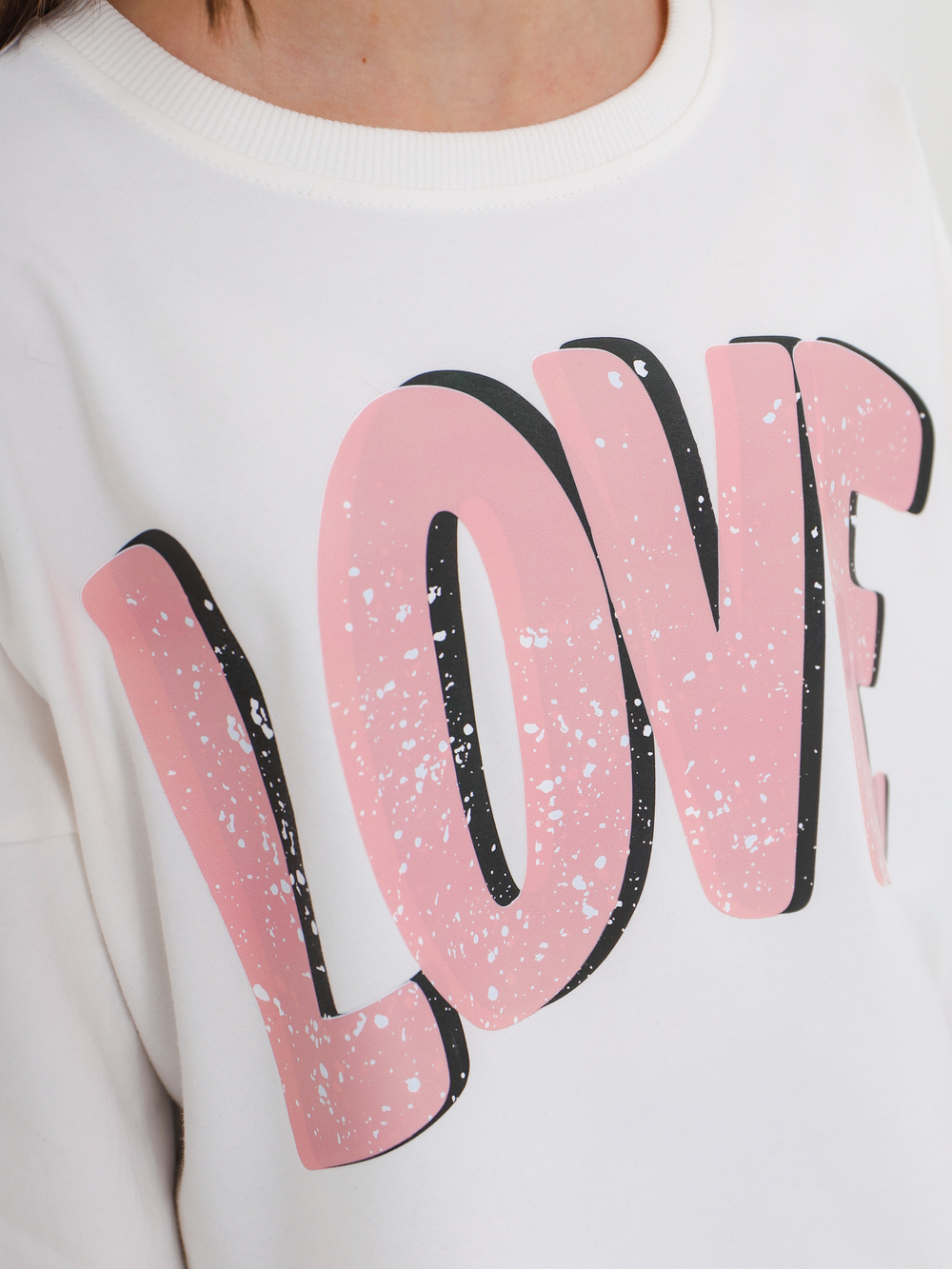 Футболка LOVE, розовая
