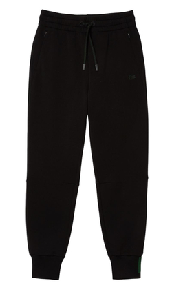 Женские теннисные брюки Lacoste Women's Two-Ply Piqué - черный