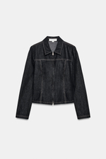 ДЖИНСОВАЯ РУБАШКА С МОЛНИЕЙ — ZARA