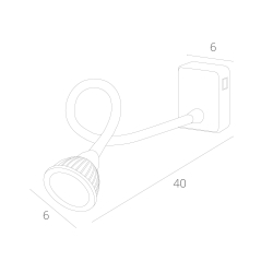 Бра Arte Lamp Cercare A4107AP-1WH