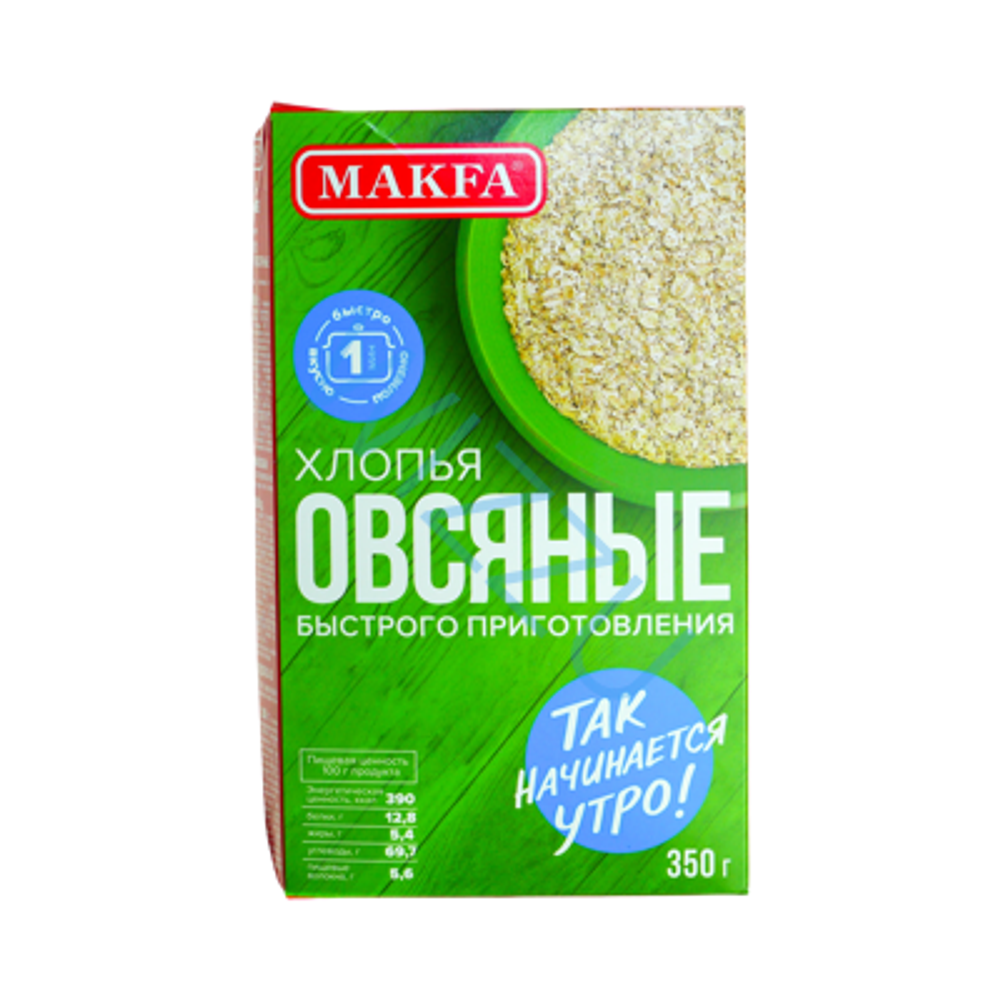 Хлопья Макфа овсяные быстрого приготовления 350г