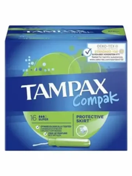 TAMPAX Тампоны Compak Super 16шт.