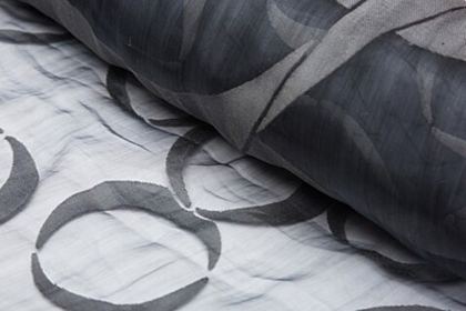 Ткань ZINC Тюль черная с кругами Passion de Shop One Size Черный