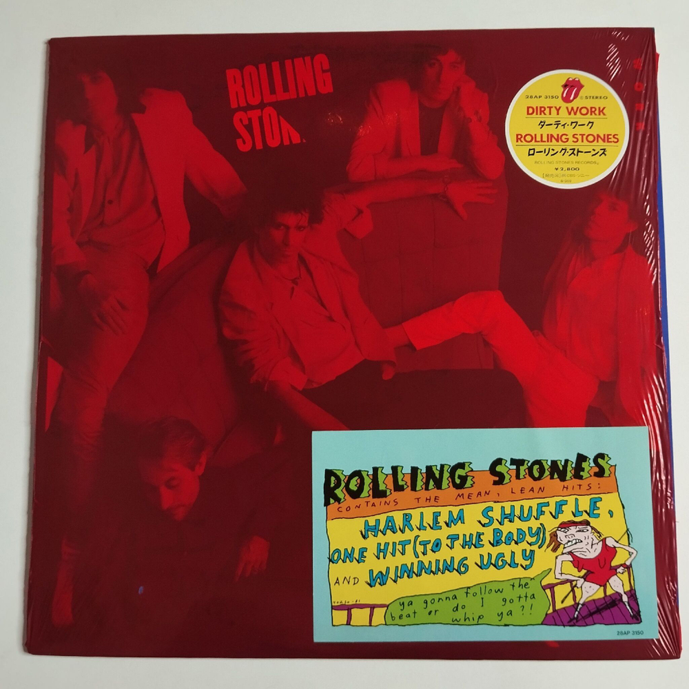 Винтажная виниловая пластинка LP Rolling Stones Dirty Work (Japan 1986) (Shrink)