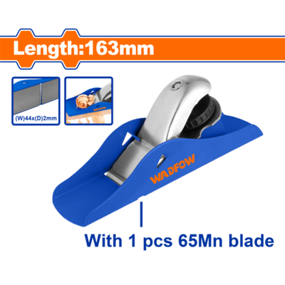 Рубанок ручной 163 мм (10/50) WADFOW WTB1101