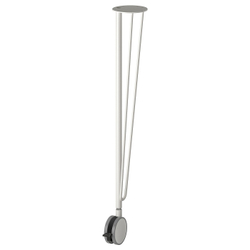 IKEA KRILLE  (ИКЕА КРИЛЛЕ)  -  Ножка с колесиком - белая 70 см
